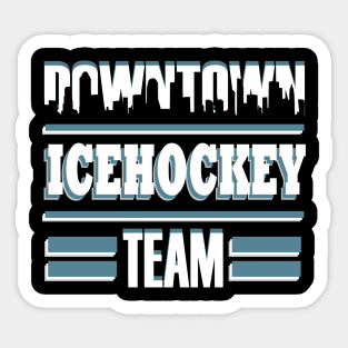 Ice Hockey Puck Body Check Team Penalty Sticker